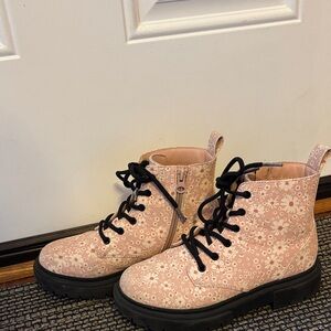 Art Class Pink Floral Kids Boots
